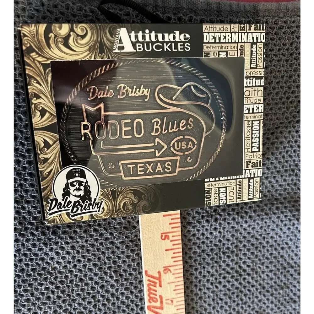 Montana Silversmiths Attitude Buckle Dale Brisby Rodeo Blues USA Texas NIB